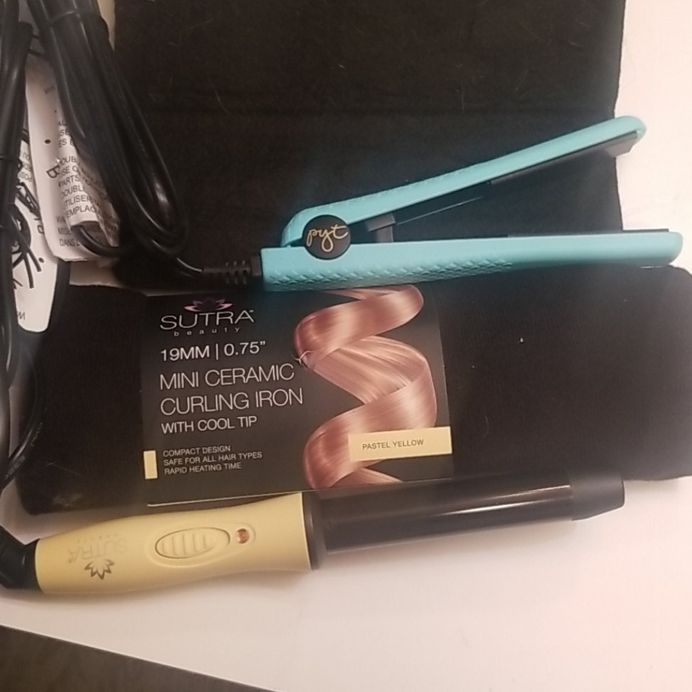 Sutra beauty mini curling iron and mini strainer